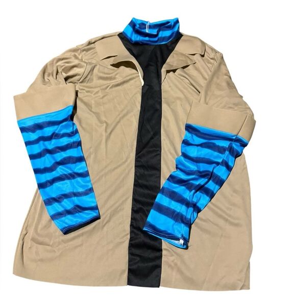 Avatar Jake Sully Adult Men’s Halloween Costume Blue and Tan One Size - Picture 4 of 10